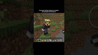 chicken king secretly using creative mode  in Minecraft 🤫🐔