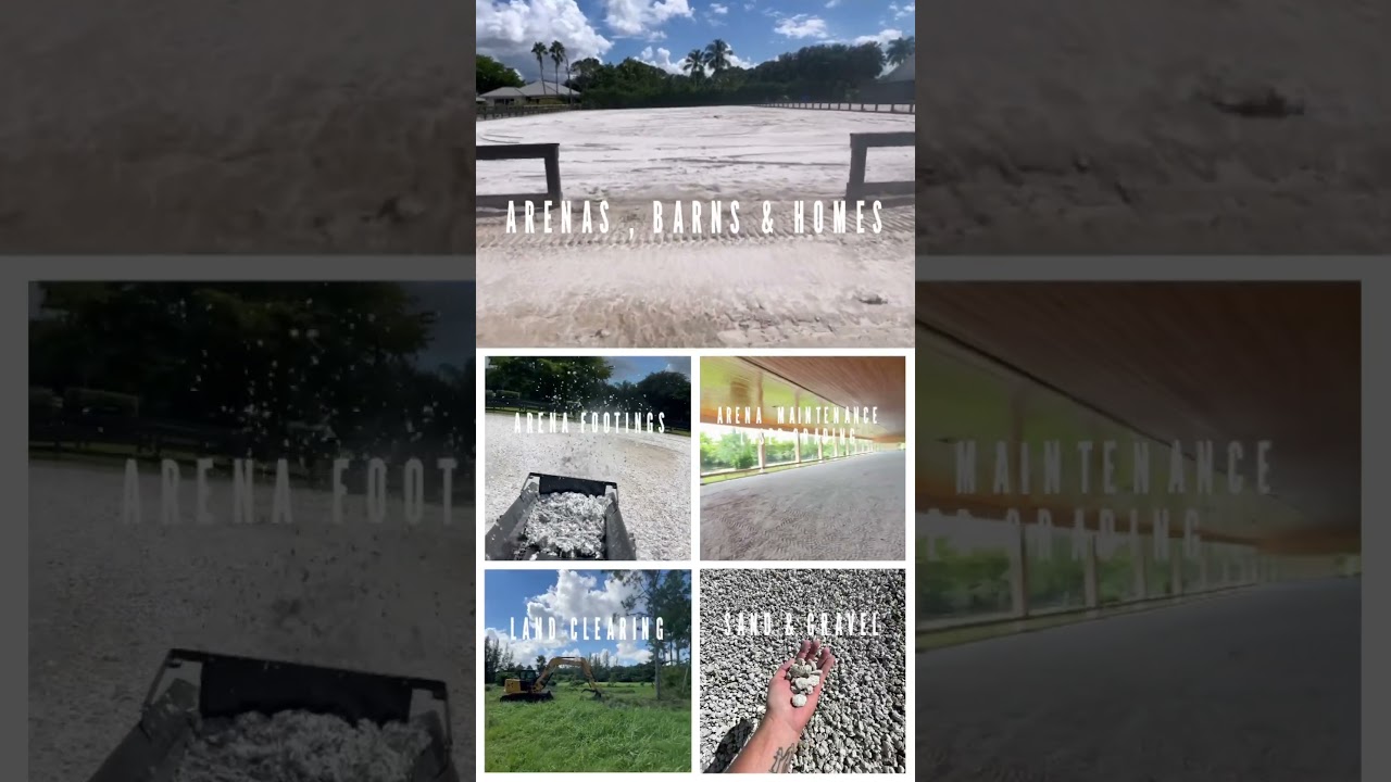 Land clearing, Laser Grading, Arena Maintenance, Horse arenas, barns & homes!