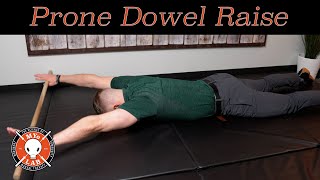 Prone Dowel Raise: Improve Shoulder & Upper Back Mobility | MYo Lab Health & Wellness