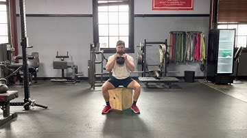 How to: Goblet Box Squat