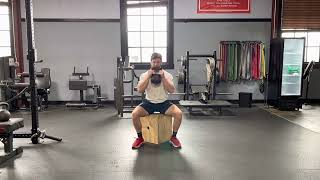 How to: Goblet Box Squat