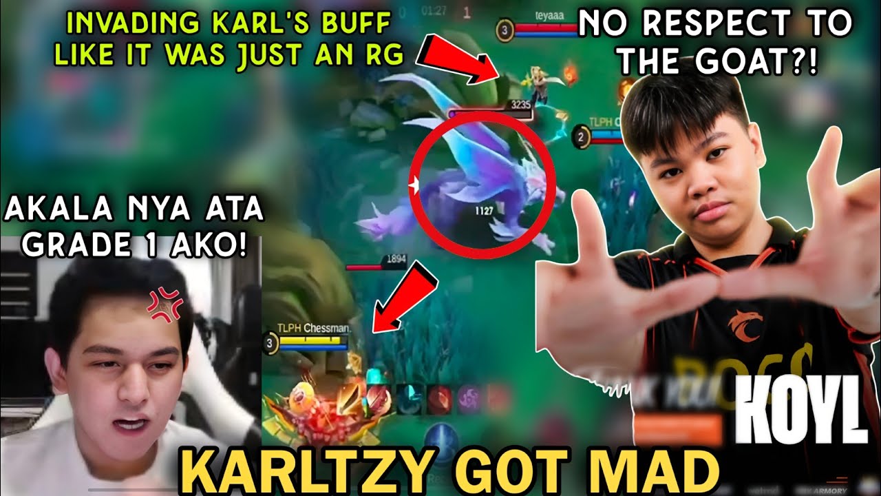 KarlTzy was angry at Koyl for what he did, because it felt like a sign of DISRESPECT