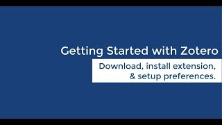 Getting Started with Zotero