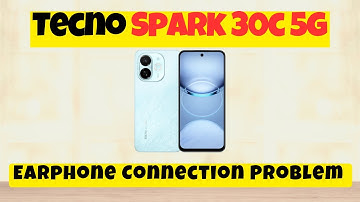 Earphone Connection Problem / Headphone Jack not Working Tecno Spark 30c 5g