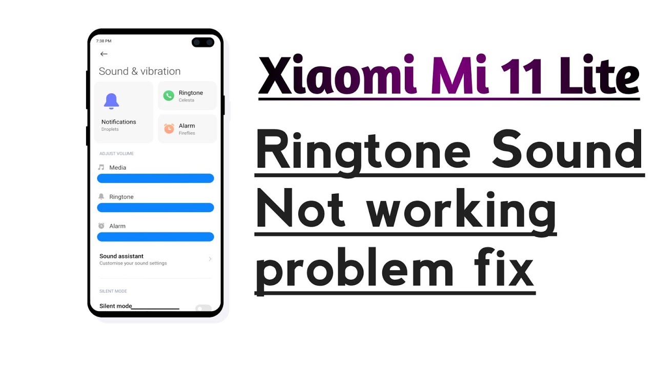 Xiaomi Mi 11 Lite Ringtone Sound Not working problem fix - YouTube