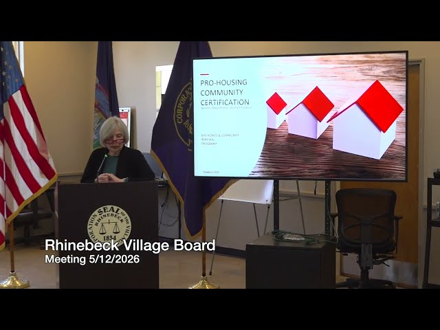 5-12-2026 Rhinebeck Village Board Meeting