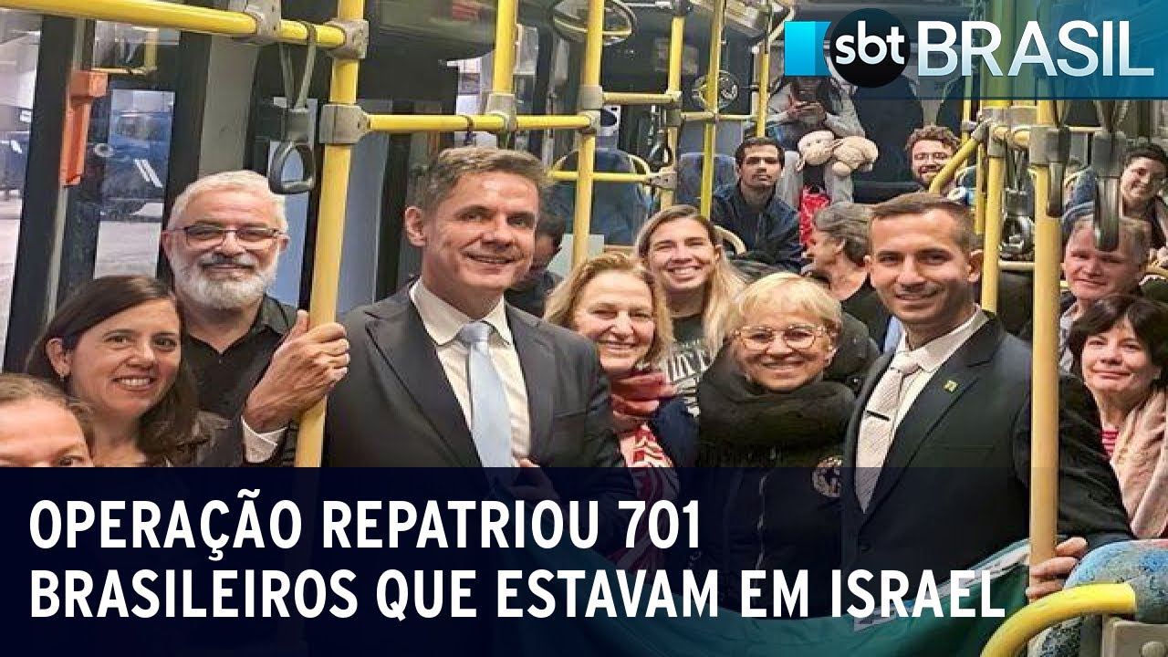 Operação de resgate repatriou 701 brasileiros que estavam em Israel | SBT Brasil (13/10/23)