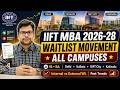 IIFT MBA IB BA 2026-28 Internal vs External Waitlist Movement | Delhi, Kolkata, GIFT City, Kakinada
