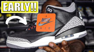 TRUE TO 88' OG? EARLY IN HAND LOOK AT THE AIR JORDAN 3 OG BLACK CEMENT 2024!