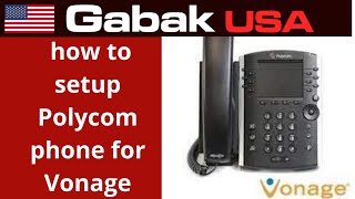 how to setup polycom phone for vonage
