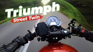 Тест обзор Triumph Bonneville Street Twin 900, первые впечатления, сравнение с Yamaha Bolt XV950