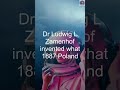 Dr Ludwig L Zamenhof invented what 1887 Poland