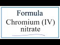 Chromium and Nitrate Compounds