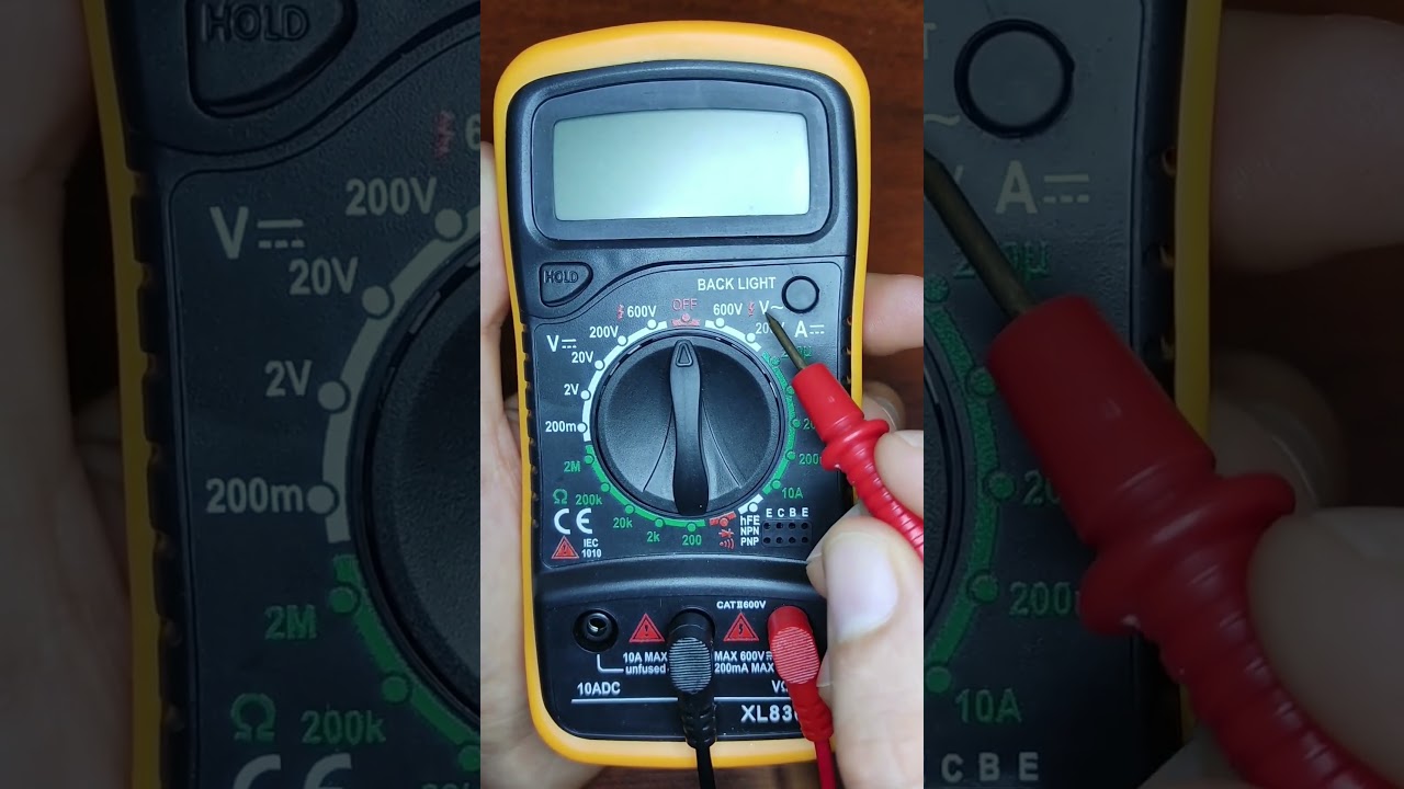 🔴Cómo medir voltaje de Corriente Alterna con un TESTER o MULTÍMETRO | 