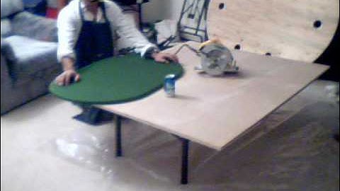 Poker table construction part 2 of 4