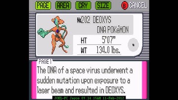 Pokemon Ruby Sappire Emerald   Complete Pokedex
