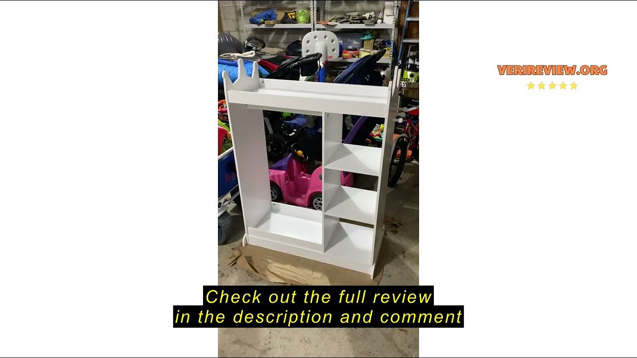 Review UTEX Kids Dress up Storage with Mirror and Storage Bin,Kids Play Armoire Dresser with Mirror,