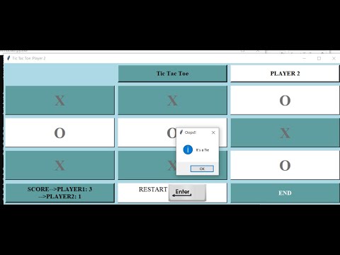 TicTacToe GUI Game In PYTHON With Source Code | Source Code & Projects