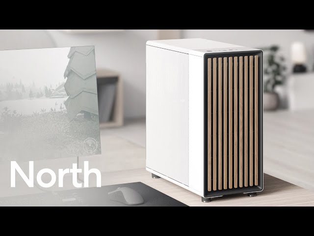  Fractal Design North Charcoal Black - Genuine Walnut Wood Front  - Mesh Side Panels - Two 140mm Aspect PWM Fans Included - Type C USB - ATX  Airflow Mid Tower PC Gaming Case : Electronics