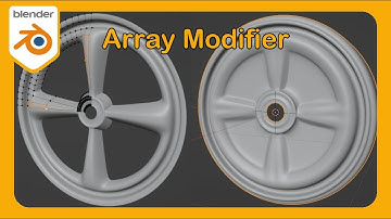 How To Learn Blender Part 13 - How To Use the Array Modifier on Car Rims #Blender