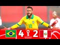 Brazil 4  2 peru neymar jr hattrick world cup qualification 2020 neymar vs peru 2020