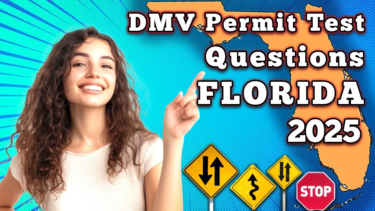 Florida DMV Written Test 2025 | DMV Practice Test | FL DMV Permit Test Questions