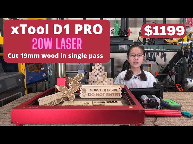 xTool D1 Pro Laser Engraver, 20W Output Laser Cutter DIY Laser Engraving  Machine, 120W Laser Cutter and Engraver Machine, Laser Engraver for Wood  and