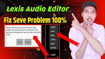 100% Fix Problem lexis Audio Editor Seving mp3
