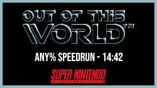 World Record - Out Of This World (SNES) Any% Speedrun in 14:42