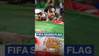 🚫🇮🇷FIFA official confiscates anti-regime Iranian flag inside stadium