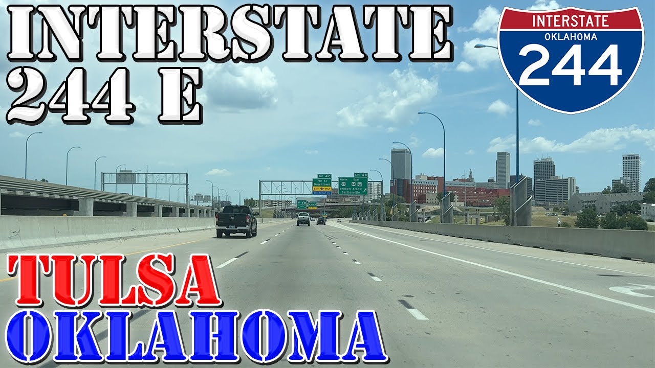 I244 East Tulsa Oklahoma 4K Highway Drive YouTube