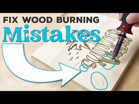 Fix Wood Burning Mistakes | Pyrography Techniques | Wood Burning Techniques