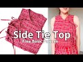 How to Sew a Side Tie Top | Step-by-Step + Pattern Hack