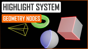 Procedural Highlight System in Geometry nodes - Blender tutorial ENG