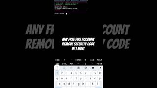 HOW TO REMOVE ANY SECURITY CODE | WITH ACCESS TOKEN TO SECURITY CODE | #freefire #filerecovery
