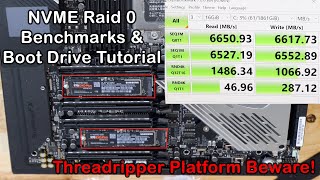 970 Evo Plus Raid 0 Benchmarks & AMD NVME Bootable Raid Tutorial - (Beware on Threadripper!)