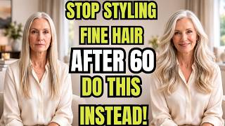Stop Styling Your FINE HAIR Like This After 60! 5 Secrets for Instantly Fuller Volume