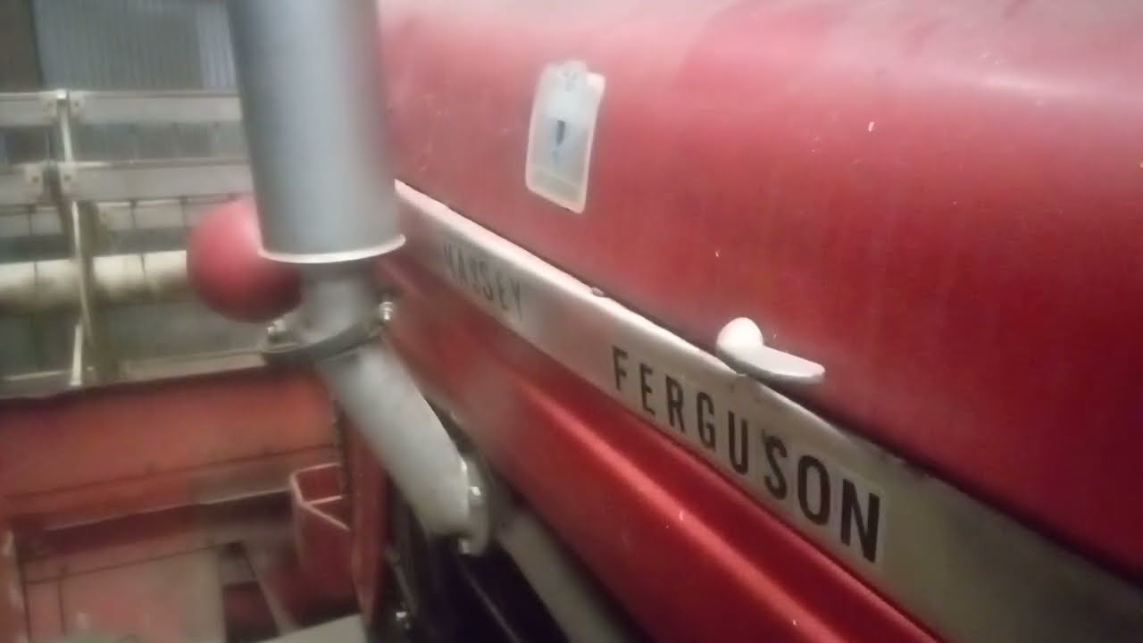 32 degree Cold start on the Massey Ferguson super 90 diesel tractor 