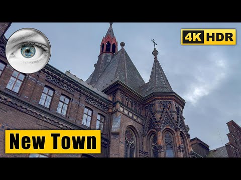 Prague's New Town Walking Tour - Maternity Hospital at St. Apollinaris 🇨🇿 Czech Republic 4k HDR ASMR