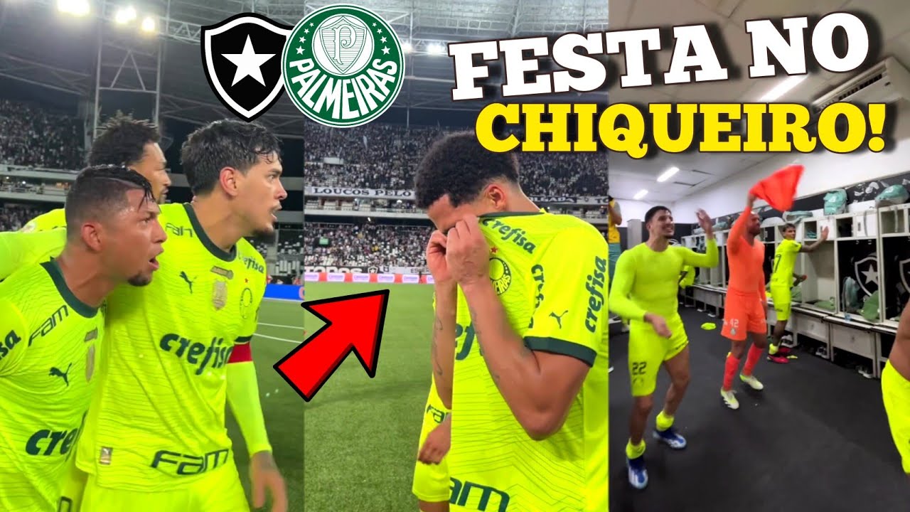 A FESTA APÓS A VIRADA ÉPICA CONTRA O LÍDER DO CAMPEONATO! BOTAFOGO 3X4 PALMEIRAS