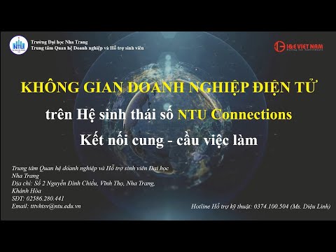 Video [Trường ĐH Nha Trang] Không gian Doanh nghiệp điện tử... - YouTube