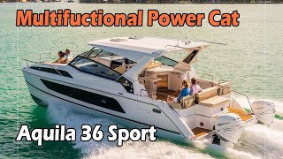 Celebrity Aquila 36 Sport Power Catamaran Profile