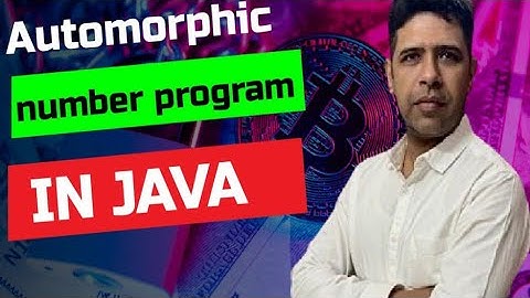 automorphic number program in Java #java #education #viralvideo #video #automorphic