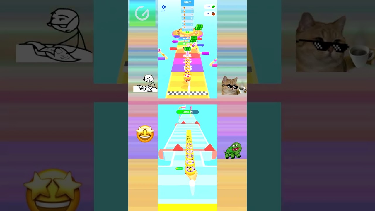 Coffee Stack | Donut Stack 3D - New Update Gameplay 