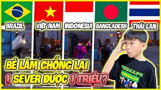 Bé Lâm 1 Chống Lại Free Fire Thế Giới, 1 Sever Được 1 Triệu ?