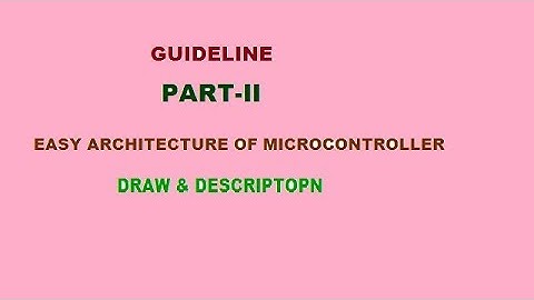 Guideline Part-II of Microcontroller(8051)|| Easy Architecture-8051||