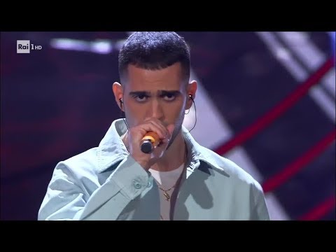 Mahmood canta "Gioventù bruciata" - Sanremo Giovani 21/12/2018