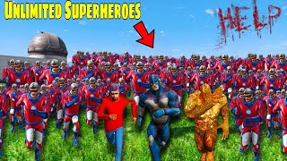 Unlimited Superheroes Attack on Rope Hero in Gta V | Rope Hero Vice Town screenshot 5