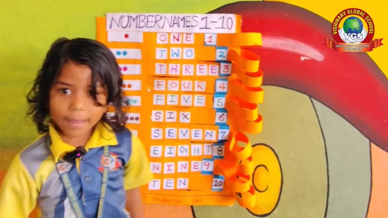 Number names by LKG kids