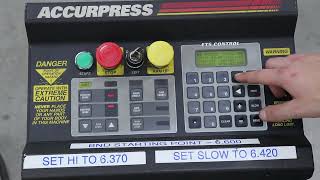 Accurpress 7606 60 Ton x 6 Advantage Press Brake